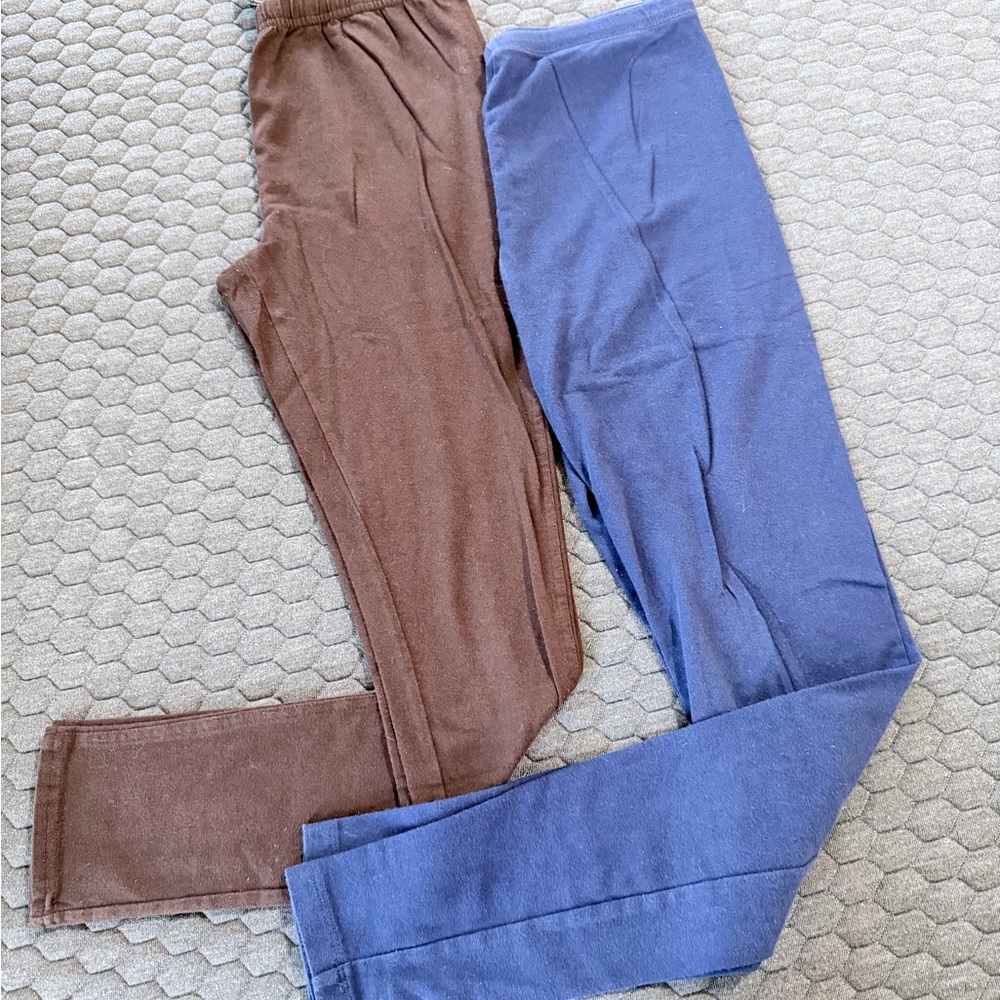 Faded Glory Women's Leggings in Brown and Blue